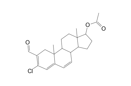 Androsta-2,4,6-triene-2-carboxaldehyde, 3-chloro-17.beta.-hydroxy-, acetate
