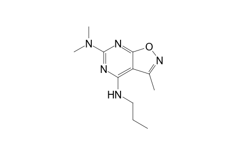 6-Dimethylamino-3-methyl-4-(n-propylamino)isoxazolo[5.4-d]pyrimidine