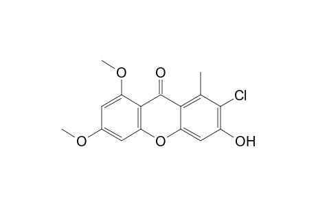 9H-Xanthen-9-one, 7-chloro-6-hydroxy-1,3-dimethoxy-8-methyl-