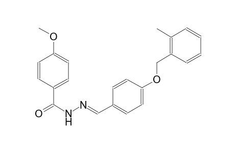 4-methoxy-N'-((E)-{4-[(2-methylbenzyl)oxy]phenyl}methylidene)benzohydrazide