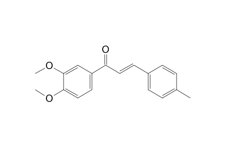 (E)-1-(3,4-dimethoxyphenyl)-3-(4-methylphenyl)-2-propen-1-one