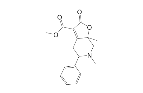 Oxolo[2,3-c]pyridine-3-carboxylic acid, 2,4,5,6,7,7a-hexahydro-6,7a-dimethyl-2-oxo-5-phenyl-, methyl ester