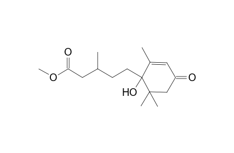 Methyl 5-(1'-hydroxy-2',6',6'-trimethyl-4'-oxocyclohex-2'-enyl)-3.xi.-methylpentanoate