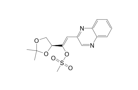 2-Quinoxalinemethanol, .alpha.-[(2,2-dimethyl-1,3-dioxolan-4-yl)methylene]-, methanesulfonate (ester), (S)-