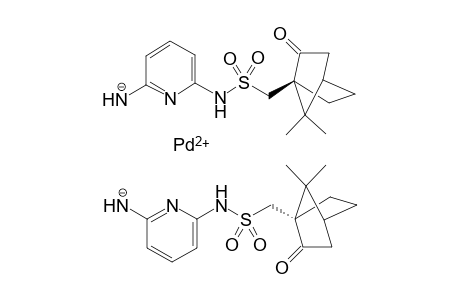 bis[N-6-aminopyridyl-N-(1S)-(+)-10-camphorsulfonylamino]palladium