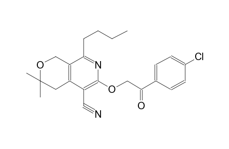 1H-pyrano[3,4-c]pyridine-5-carbonitrile, 8-butyl-6-[2-(4-chlorophenyl)-2-oxoethoxy]-3,4-dihydro-3,3-dimethyl-