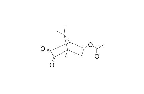Bicyclo[2.2.1]heptane-2,3-dione, 5-(acetyloxy)-1,7,7-trimethyl-, endo-