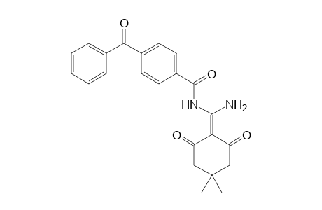 Benzamide, 4-benzoyl-N-(amino)(4,4-dimethyl-2,6-dioxocyclohexylideno)methyl-