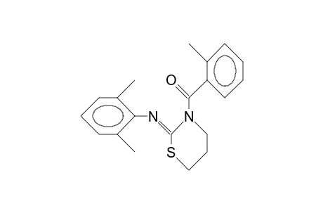 N-(3-[2-Methyl-benzoyl]-tetrahydro-1,3-triazin-2-ylidene)-2,6-xylidine
