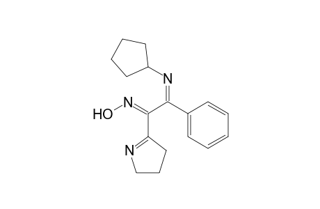 Ethanone, 2-(cyclopentylimino)-1-(3,4-dihydro-2H-pyrrol-5-yl)-2-phenyl-, oxime