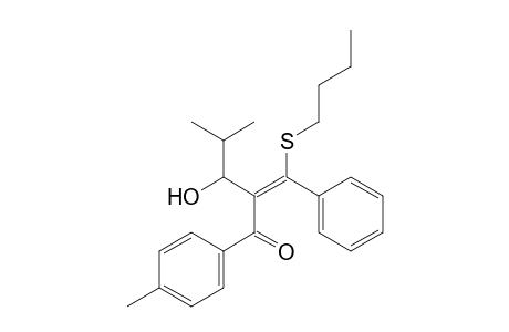 (E)-5-Phenyl-5-(butylsulfanyl)-2-methyl-4-[(p-tolyl)carbonyl]-4-penten-3-ol