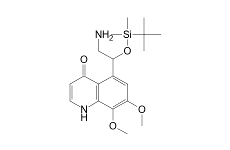 5-[2-amino-1-[tert-butyl(dimethyl)silyl]oxy-ethyl]-7,8-dimethoxy-1H-quinolin-4-one