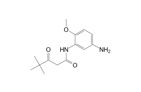 Pentanamide, N-(5-amino-2-methoxyphenyl)-4,4-dimethyl-3-oxo-