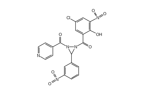 1-(5-CHLORO-3-NITROSALICYLOYL)-2-ISONICOTINOYL-3-(m-NITROPHENYL)DIAZIRIDINE