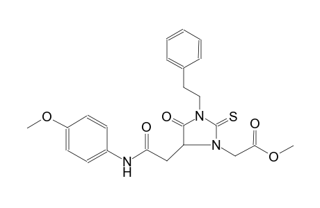 1-imidazolidineacetic acid, 5-[2-[(4-methoxyphenyl)amino]-2-oxoethyl]-4-oxo-3-(2-phenylethyl)-2-thioxo-, methyl ester