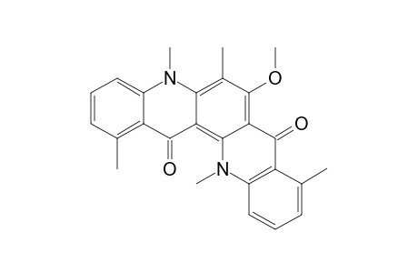 7-METHOXY-1,5,6,9,13-PENTAMETHYLDIBENZO-[B,J]-[1,7]-PHENANTHROLINE-8,14-(5H,13H)-DIONE