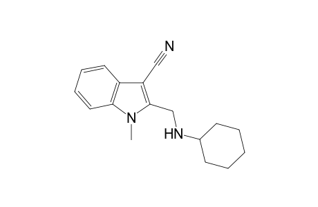 2-[(Cyclohexylamino)methyl]-1-methyl-1H-indole-3-carbonitrile