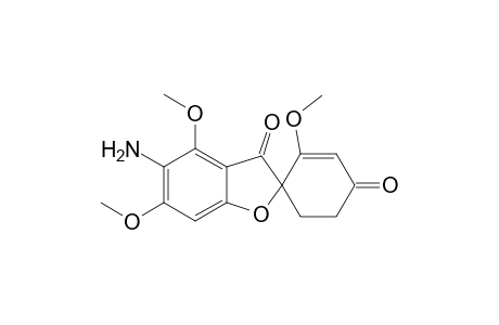 Spiro[benzofuran-2(3H),1'-[2]cyclohexene]-3,4'-dione, 5-amino-2',4,6-trimethoxy-