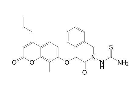 N-Benzyl-N1((8-methyl-4-propyl-2H-benzopyran-2-one-7-yloxy)acetyl)-thiosemicarbazide