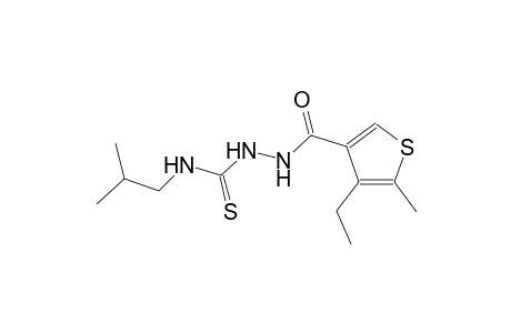 2-[(4-ethyl-5-methyl-3-thienyl)carbonyl]-N-isobutylhydrazinecarbothioamide