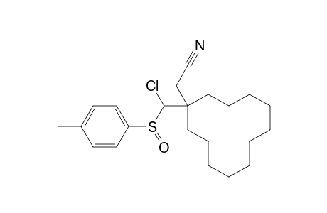{1-[Chloro(p-tolylsulfinyl)methyl]cyclododecyl}acetonitrile