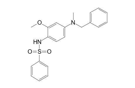 Benzenesulfonamide, N-[2-methoxy-4-[methyl(phenylmethyl)amino]phenyl]-