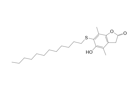 2(3H)-benzofuranone, 6-(dodecylthio)-5-hydroxy-4,7-dimethyl-