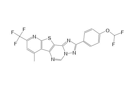 difluoromethyl 4-[7-methyl-9-(trifluoromethyl)pyrido[3',2':4,5]thieno[2,3-e][1,2,4]triazolo[1,5-c]pyrimidin-2-yl]phenyl ether