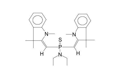 BIS(1,3,3-TRIMETHYLINDOLIN-2-YLIDENEMETHYL)THIOPHOSPHINIC ACID,DIETHYLAMIDE (ISOMER MIXTURE)