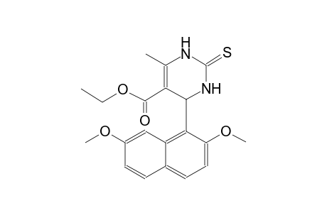 5-pyrimidinecarboxylic acid, 4-(2,7-dimethoxy-1-naphthalenyl)-1,2,3,4-tetrahydro-6-methyl-2-thioxo-, ethyl ester