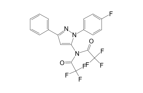 1-(4-Fluorophenyl)-3-phenyl-1H-pyrazol-5-amine, N,N-bis(trifluoroacetyl)-