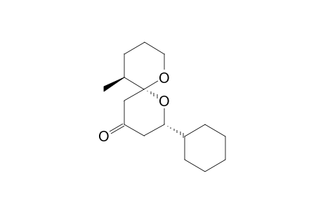 (2S,6R,11S)-2-Cyclohexyl-11-methyl-1,7-dioxaspiro[5.5]undecan-4-one