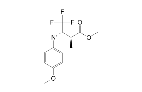 METHYL-(2S*,3R*)-4,4,4-TRIFLUORO-3-(4-METHOXYANILINO)-2-METHYLBUTANOATE