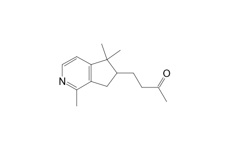 ROTUNDINE-A;1,5,5-TRIMETHYL-6-(3'-OXO-BUTYL)-6,7-DIHYDRO-5H-CYCLOPENTA-[C]-PYRIDINE