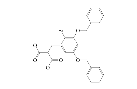 Propanedioic acid, [[2-bromo-3,5-bis(phenylmethoxy)phenyl]methyl]-