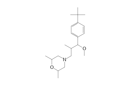 Morpholine, 4-[3-[4-(1,1-dimethylethyl)phenyl]-3-methoxy-2-methylpropyl]-2,6-dimethyl-