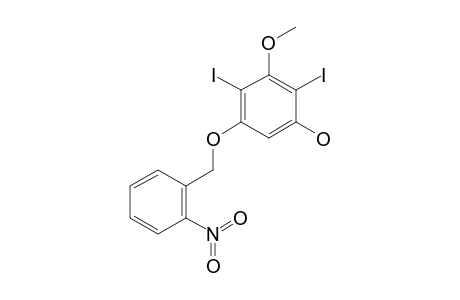 2,4-DIIODO-3-METHOXY-5-(NITROBENZYLOXY)-PHENOL