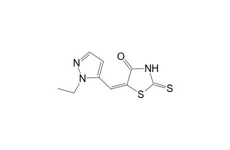 (5E)-5-[(2-ethyl-3-pyrazolyl)methylidene]-2-sulfanylidene-4-thiazolidinone