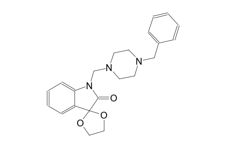 1'-((4-benzylpiperazin-1-yl)methyl)spiro[[1,3]dioxolane-2,3'-indolin]-2'-one