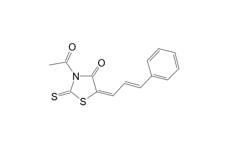 (5E)-3-acetyl-5-[(E)-3-phenylprop-2-enylidene]-2-sulfanylidene-1,3-thiazolidin-4-one