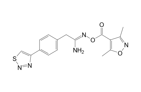 O-[(3,5-dimethyl-4-isoxazolyl)carbonyl)-2-[p-(1,2,3-thiadiazol-4-yl)phenyl]acetamidoxime