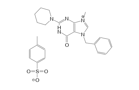 7-benzyl-9-methyl-6-oxo-2-(piperidin-1-yl)-6,7-dihydro-1H-purin-9-ium 4-methylbenzenesulfonate