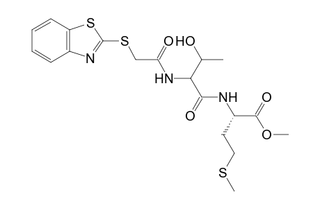 2-Benzothiazolylthioacetyl DL-threonyl L-methionine methyl ester