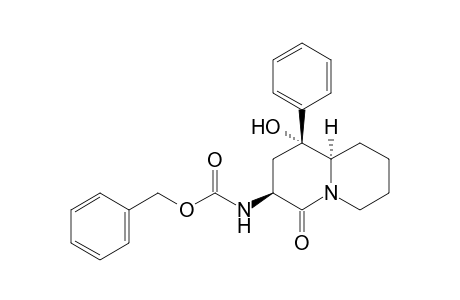 (1R,3S,9aR)-3-Benzyloxycarbonylamino-1-hydroxy-1-phenylperhydroquinolizin-4-one