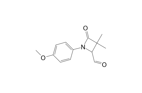 2-Azetidinecarboxaldehyde, 1-(4-methoxyphenyl)-3,3-dimethyl-4-oxo-, (.+-.)-