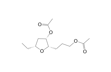 3-[(2S,3S,5R)-3-acetoxy-5-ethyl-tetrahydrofuran-2-yl]propyl acetate