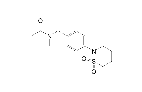 N-methyl-N-[p-(tetrahydro-2H-1,2-thiazin-2-yl)benzyl]acetamide, S,S-dioxide