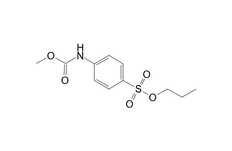 Propyl 4-[(methoxycarbonyl)amino]benzenesulfonate