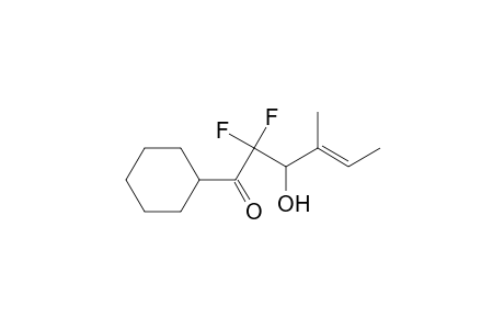 (E)-1-Cyclohexyl-2,2-difluoro-3-hydroxy-4-methyl-4-hexen-1-one