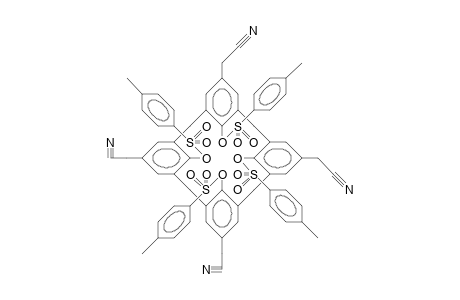 5,11,17,23-Tetrakis(cyanomethyl)-25,26,27,28-tetrakis([4-tolylsulfonyl]-oxy)-calix(4)arene
